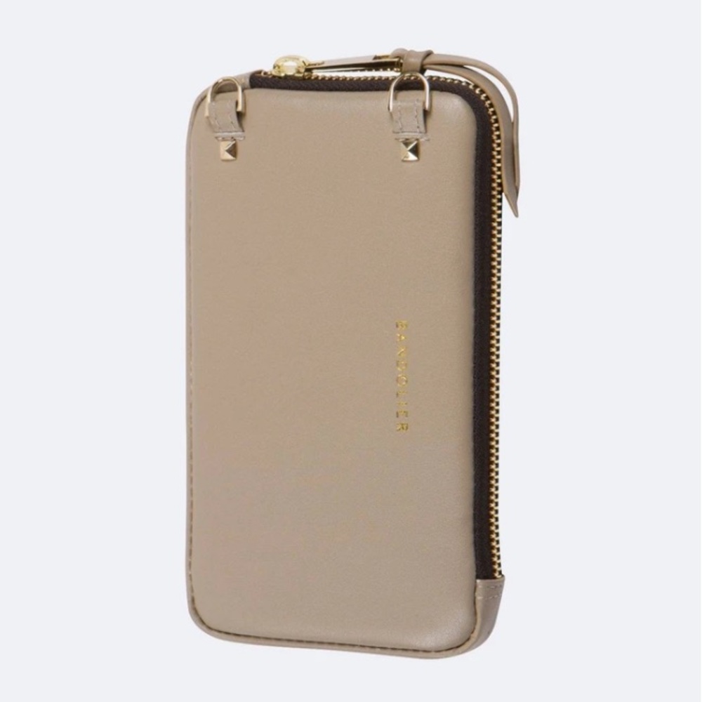 Bandolier Smooth Leather Expanded Zip Pouch